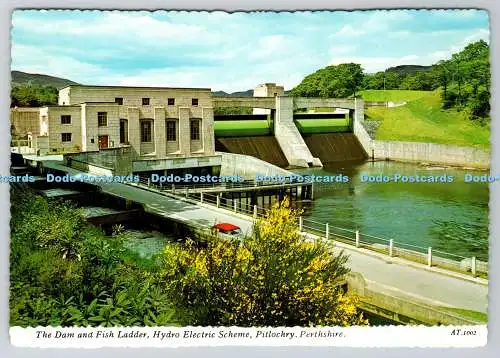 D327619 Der Damm und die Fischtreppe. Hydro Electric Scheme. Pitlochry. Perthshire. V