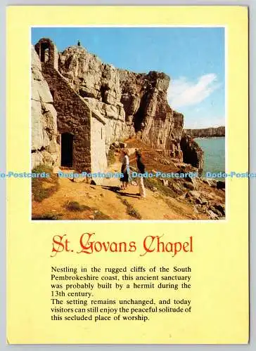 D330172 South Pembrokeshire. St. Govans Kapelle. Alan Shepherd Verlag und Tra