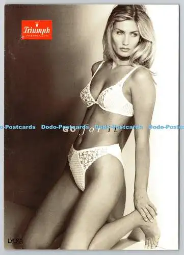 D330179 Triumph International. Go for it. Go Card 1996. Gratis Reklame Postkort.