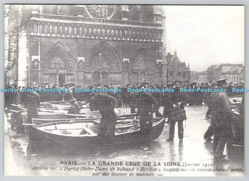 D327632 Paris. La Grande Crue de la Seine. Retro. Abeille Cartes. Lyna Paris