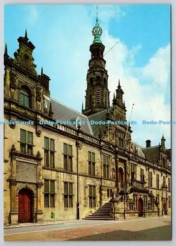 D330188 Holland. Leiden. Stadhuis met de beroemde gevel van 1596. Gebr. Spannschlüssel