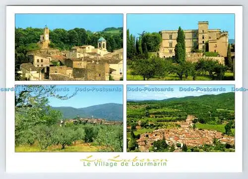 D335623 Le Luberon. Le Village de Lourmarin. Ste Pec. Wie De Coeur. Multi View