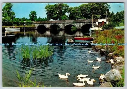 D332912 Co. Leitrim. Der Fluss Shannon in Jamestown. Befindet sich auf einer Schleife des R