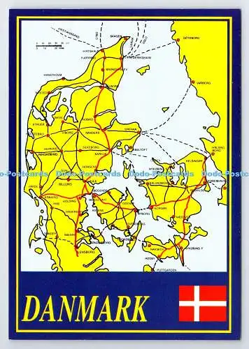 D335680 Danmark. Karte. Gronlund. Top Card