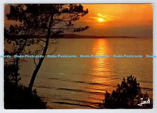 D335684 Sonnenuntergang an der bretonischen Küste. Wagenheber. 1987