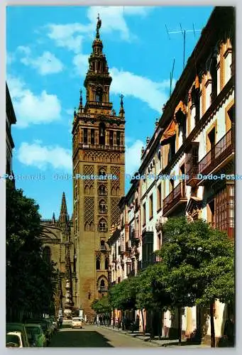 D330275 Sevilla. Mateos Gago Straße und Giralda Turm. J. Rodriguez Castillejo.