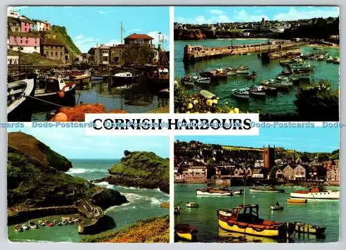 D332934 Cornish Harbours. Cornwall. Newquay. St. Ives. Boscastle. John Hinde Ltd