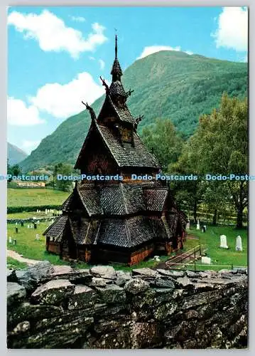D330285 Norwegen. Stabkirche Borgund. Giovanni Trimboli. Grako. GTR. Postkarte