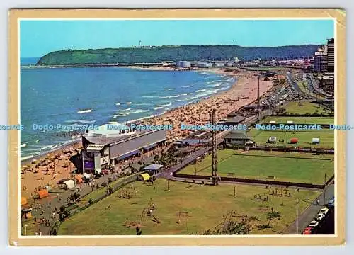 D335707 Durban. Die allseits beliebte Strandpromenade mit ihren Himmelskratzern. Kunstverlag