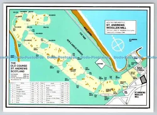 D327747 The Old Course St Andrews Schottland. Mit den Komplimenten von St Andrews W
