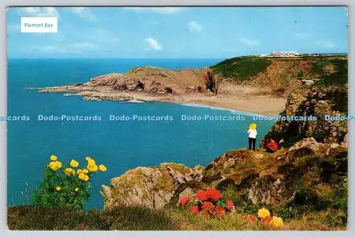 D332960 Plemont Bay. Jersey. C.I. Fotografische Grußkarte Co. Ltd. Natural C