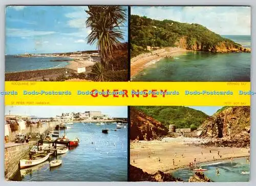 D332963 Guernsey. Fermain Bay. Petit Bot Bay. Rocquaine Bay. Jarrold and Sons Lt