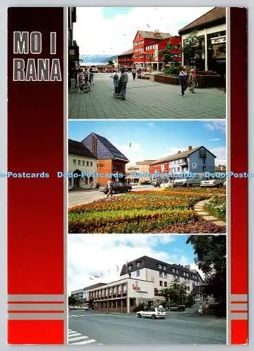 D330321 Norwegen. Mo i Rana. ZUM FOTO ALS. Harstad. HG Offset. Postkarte. Multi View