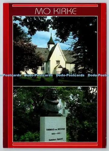 D330322 Norwegen. Mo Kirke. ZUM FOTO ALS. Harstad. Haslum Grafisk. Postkarte. Multi V