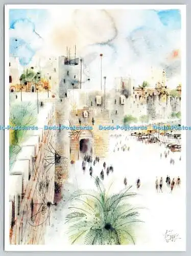 D332977 Jerusalem. Jaffa Gate. Shemuel Katz. Offset United Artists