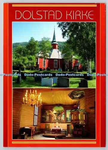D330323 Norwegen. Mosjoen. Dolstad Kirke. ZUM FOTO ALS. Harstad. Haslum Grafisk. Pos