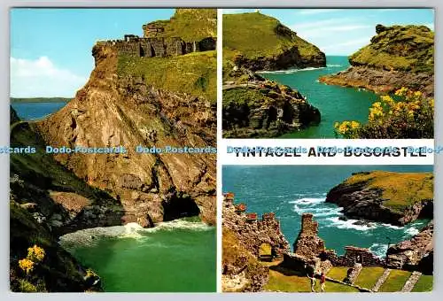 D327778 Tintagel und Boscastle. FRPS. John Hinde Ltd. London. PM Bude Cornwall.
