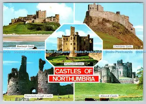 D332982 Schlösser von Northumbria. Schloss Bamburgh. Schloss Lindisfarne. Warkworth C