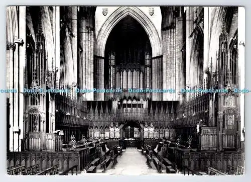 D335743 York. Yorkshire. Das Münster. Chor mit Blick nach Westen. Eine Gordon Fraser Karte.
