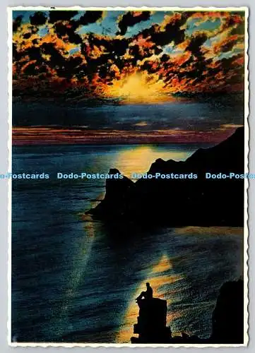 D330360 Südafrika. Sonnenuntergang in Hout Bay. Der Wächter. Arthur English Colour Pr
