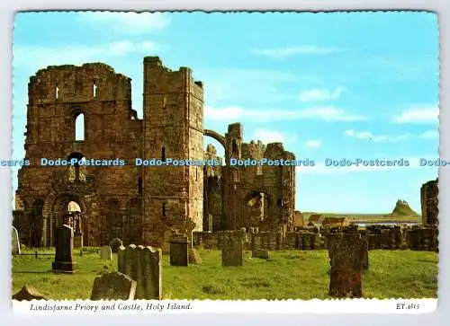 D335781 Holy Island. Lindisfarne Priorat und Schloss. Bamforth. 1984
