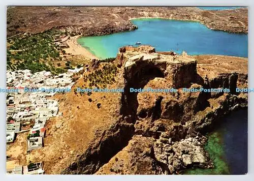 D335784 Rhodos Lindos. Airview