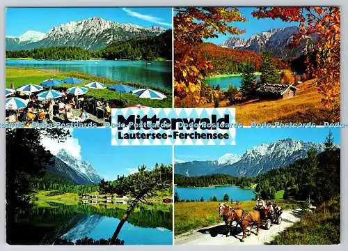 D327821 Mittenwald. Oberbayern. Fotoverlag Huber. PM Seefeld in Tirol. 2001. Mul