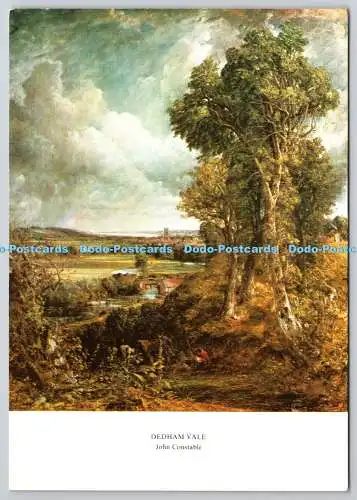 D330384 Dedham Vale. John Constable. Medici Society. London. Großbritannien. P.C