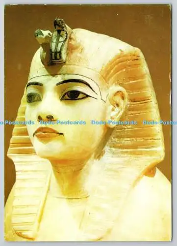 D330385 Treasures of Tutanchamun. Stopper von Canopic Chest. George Rainbird. F