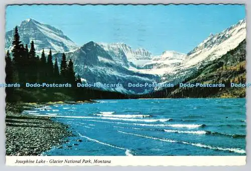 D327835 Josephine Lake. Glacier National Park. Montana. Whitecaps. Ernst Peterso