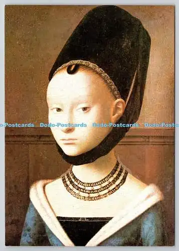 D330386 Portrait einer jungen Dame. Petrus Christus. Medici Society. London. Tolle