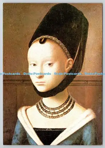 D330387 Portrait einer jungen Dame. Petrus Christus. Medici Society. London. Tolle