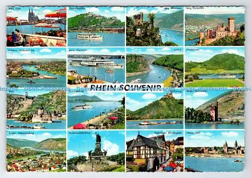 D335805 Rhein Souvenir. Bonn. Rheinufer. Multi View
