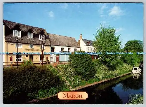 D333051 März. Cambridgshire. Die Flussufer des Flusses Nene. Richter von Hastin
