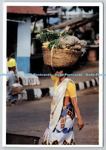 D330401 Indien. Kerala. Gemüseverkäufer. V. B. Anand. Vzindia Picture Post Cards