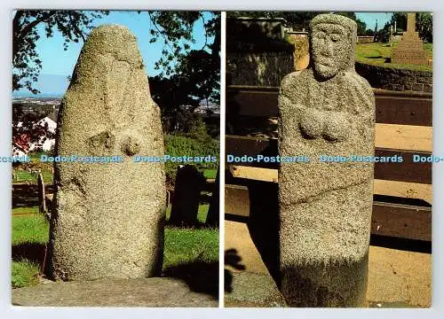 D335812 Guernsey Museum and Art Gallery. Gran Mere und Castel Statuen Menhir. Ja