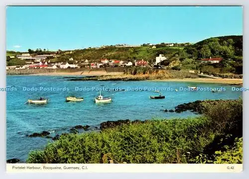 D335814 C.I. Guernsey. Rocquaine. Hafen von Porteelet. A gp Publikationen. E.T.W.