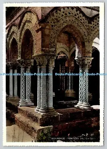 D330408 Monreale. Fontana del Chiosti. Giovanni Bucaro. Palermo. Fotocelere. Tor