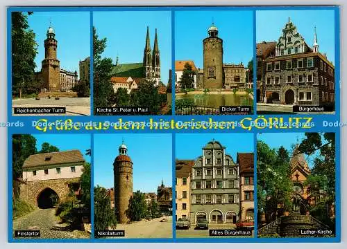 D333072 Grusse aus dem Historischen Görlitz. Dicker Turm. Kirche St. Peter u. Pa