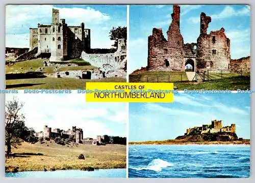 D333083 Castles of Northumberland. Warkworth Castle. Alnwick Castle. Dunstanburg