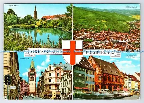 D335844 Grusse aus Freiburg. Br. Martinstor. Multi View