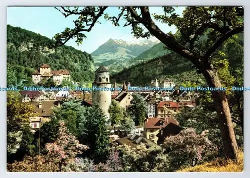 D335848 Feldkirch mit Gurtspitze. Vorarlberg. Österreich. Risch Lau