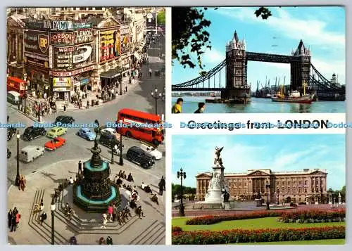 D333092 Grüße aus London. John Hinde Ltd. Multi View. 1974