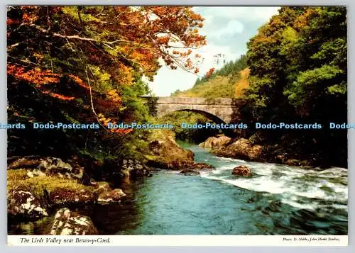 D333094 The Lledr Valley in der Nähe von Betwsy Coed. John Hinde Ltd. D. Noble. 1980