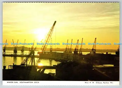 D327894 Wintersonne. Southampton Dock. H. M. Gibson. Buriton W.I. Hampshire Fede
