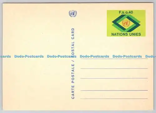 Postkarte D330447. Nation Unies