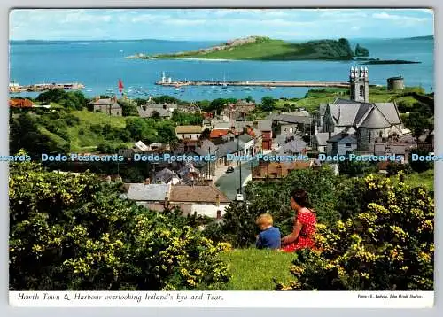 D333100 Howth Stadt und Hafen mit Blick auf Irland Auge und Träne. John Hinde Ltd.
