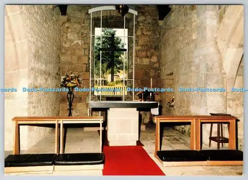 D333116 Northumberland. Chillingham. Kirche St. Peter. Ostfenster und Altar. Wo