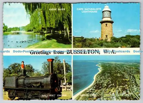 D330468 Western Australia. Grüße aus Busselton. W16C. Postkarte. Multi View
