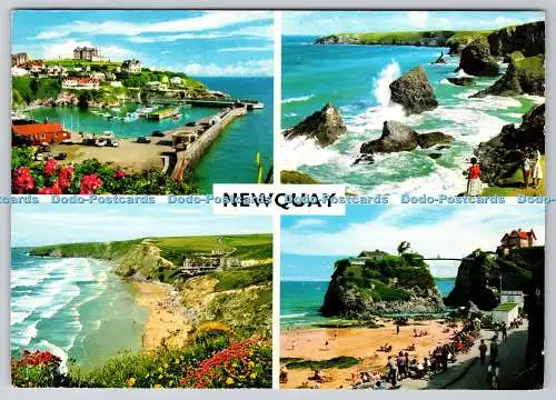D333119 Newquay. Blick auf die Atlantikküste von Cornwall. John Hinde Ltd. Multi